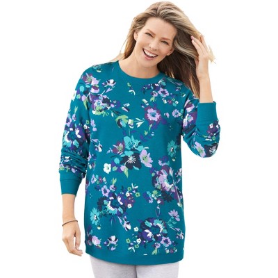 Woman Within Fleece Sweatshirt