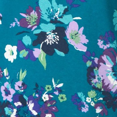 deep teal romantic floral