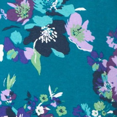 deep teal romantic floral