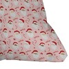 16"x16" Lathe and Quill Peppermint Santas Square Throw Pillow Pink - Deny Designs: Machine Washable, Indoor Decor - image 2 of 4