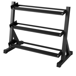 5-50 LB Hex Dumbbell Set of 2 with Cast Iron Core, Rubber Encased Coating and Textured Carbon Steel Handle for Home Gym Strength Training - 1 of 4