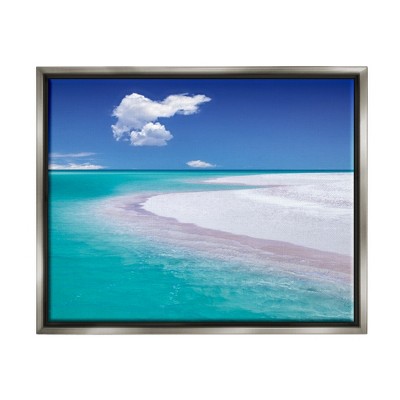 Stupell Industries Tropical Beach ShorelineFloater Canvas Wall Art