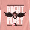 Girls' - How to Train Your Dragon - Night Fury Flight Fitted Short Sleeve Graphic T-Shirt - 2 of 4