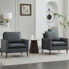 Sapphtopaz 2PCS Cat Paw Leather Sofa Upholstered Single Couch with Thickened Seat Cushion Luxury Comfy Couches for Living Room,Bedroom - 4 of 4