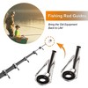 Unique Bargains Metal Fishing Rod Tip Guide Rings Replacement Silver Tone Black 0.118" Dia 5 Pcs - 3 of 4