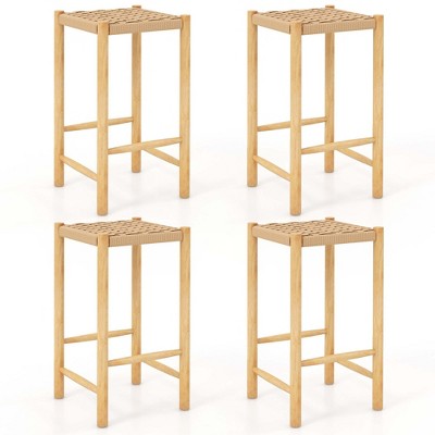 Costway 26 Dining Bar Stool Set Of 2 4 Counter Height With Rubber   GUEST 0137f7e8 F648 475d 8506 C474bdcb6a76