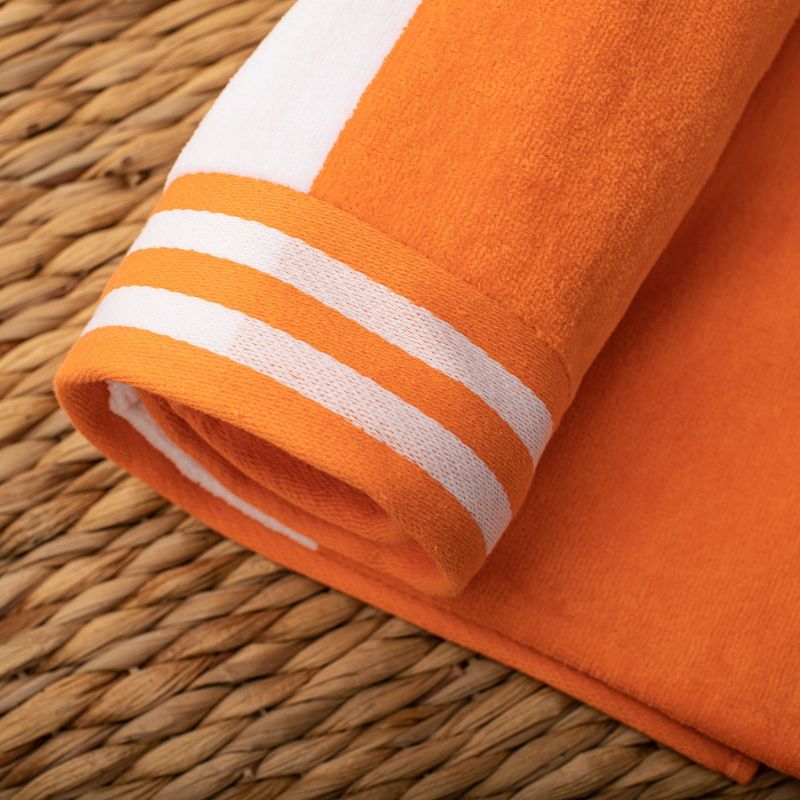 Cabana Stripe Oversized Cotton Beach Towel by Blue Nile Mills, 3 of 9