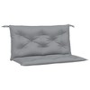 vidaXL Garden Bench Cushion Set of 2 Grey Oxford fabric (100% polyester) - 2 of 4
