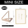 100pcs Place Card Holders Triangle Shape Table Number Holder with 20 Greeting Card for Wedding Party - 3 of 4