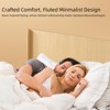 Modern Wall Mounted Solid Wood Queen&King Headboard - White Oak - 4 of 4