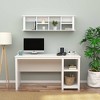 Prepac Wall Mounted Desk Hutch White: 5-shelf Office Hutch Tops, Wood ...