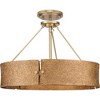 Progress Lighting, Lusail Collection, 4-Light Pendant, Soft Gold, Vintage Textured Shade. - 4 of 4