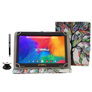 LINSAY 10.1" IPS Screen 64GB Storage New Android 14 Tablet with Case - 1 of 1