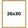 PosterPalooza | 26x30 Bamboo Picture Frame, UV Acrylic, 4 Finishes - Brown, Black, Gold, and Natural - 2 of 4