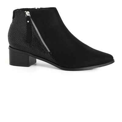 Avenue Women's Wide Width Arla Ankle Snake Skin Effect Boot