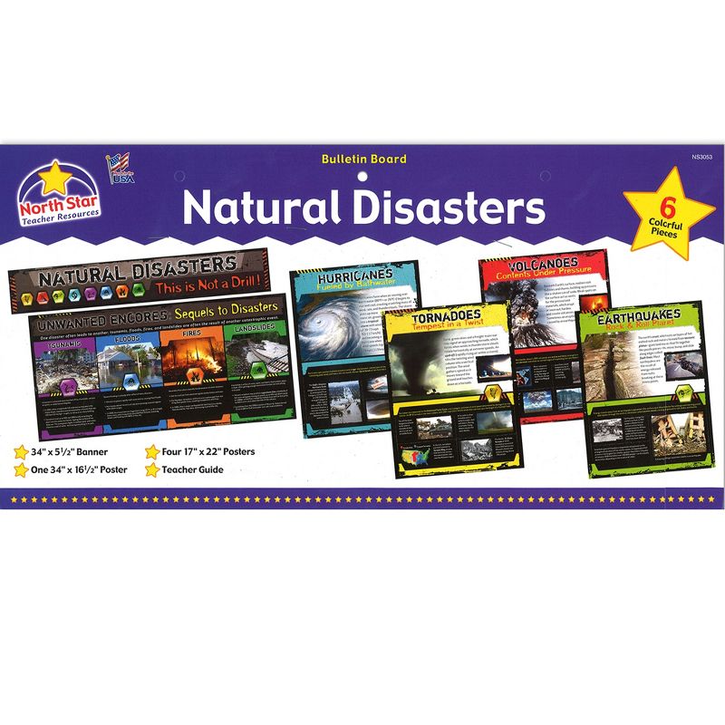 North Star Teacher Resources Natural Disasters Bulletin Board Set, Set of 6, 3 of 4