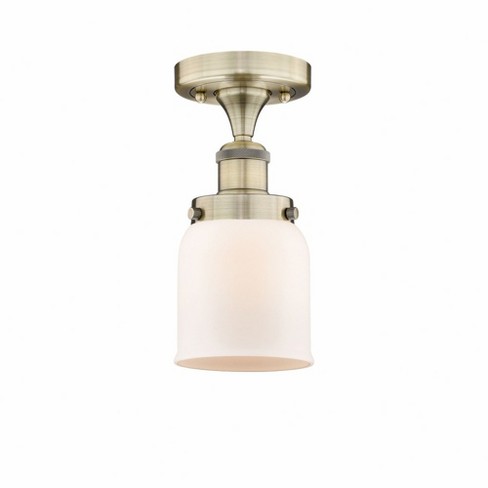 Innovations Lighting Bell 1 - Light Semi-Flush Mount in  Antique Brass - image 1 of 1