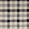 RLF Home Ruskin Check Provance 3" Rod Pocket Lining Luxurious and Elegant Window Treatment Valance 50" x 15" Black - 4 of 4