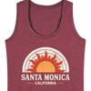 Women's - Instant Message - Santa Monica Caluifornia Graphic Racerback Tank - 2 of 4