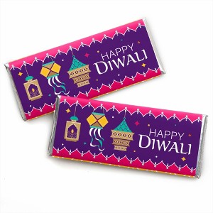 Big Dot of Happiness Happy Diwali - Candy Bar Wrapper Festival of Lights Party Favors - Set of 24 - 1 of 4