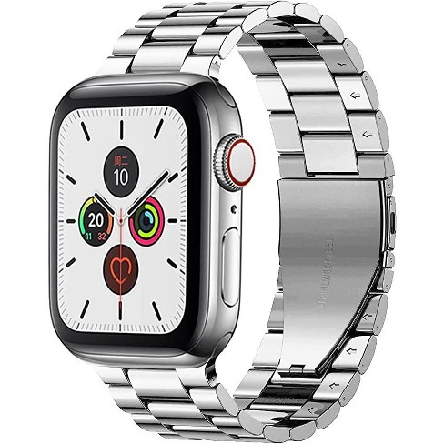 Worryfree Gadgets Odash LX05-SLV49 3 in. 49 mm Classic Stainless Steel Band for Apple Watch Ultra - Silver