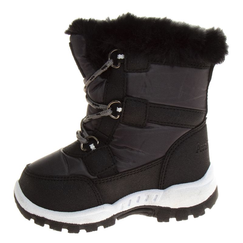 Avalanche Unisex Boys Girls Slip Resistant Faux Fur Lined Winter Snow Boots (Little Kid), 3 of 8