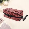 Unique Bargains Women's Durable Geometric Makeup Bag 1 Pc - 3 of 3