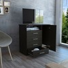 Okak 4-Drawer Dresser with 1 Door-Storage Cabinet&1 Shelf,Large TV Dresser for Bedroom&Living Room,Matte Black Finish Dresser,Superior Top - 4 of 4