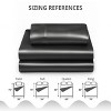 Lux Decor Bed Sheets - Satin Sheet Set Luxurious Soft Silky Feel Deep Pocket Bedding Sheets with Pillowcase - 4 of 4