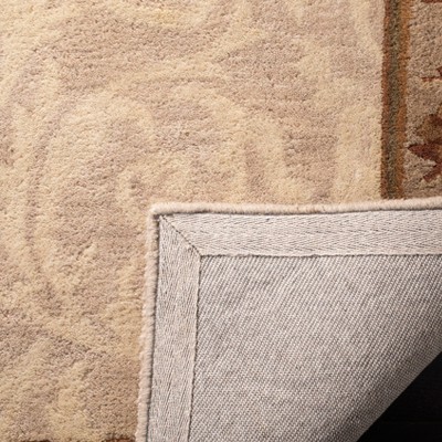 Ivory and Light Grey Hand-Tufted Wool 6' x 9' Area Rug