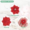 Unique Bargains Artificial Satin Durable Flexible Decorative Mini Ribbon Flowers with Rhinestones 1.2 Inch 200 Pcs - 2 of 4