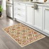 WhizMax Modern Rugs Floral Print Mat Non-Slip Boho Low Pile Non-Shedding Carpet - 2 of 4