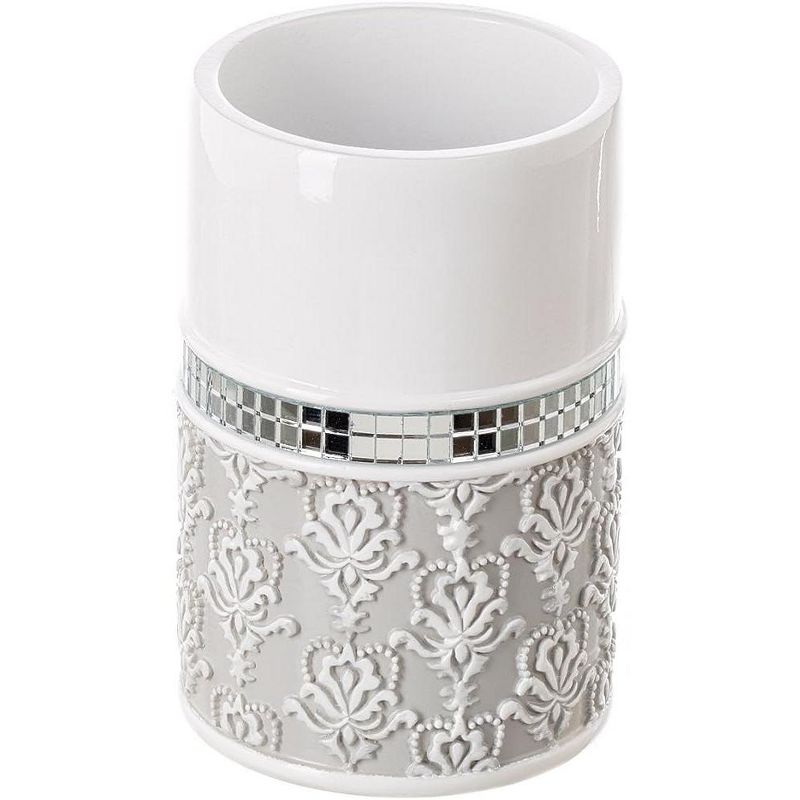 Creative Scents Mirror Damask White Tumbler, 1 of 5