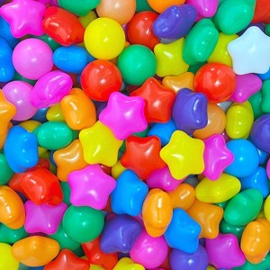 Dexmalle Ball Pit Star Balls 500 Count for Kids - 1 of 4