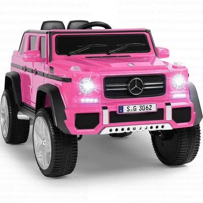 Costway Mercedes Benz 12V Electric Kids Ride On Car RC Remote Control W/Trunk Pink