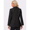Allegra K Women's Work Office Stretch Shawl Lapel Collar Long Sleeve Blazer - 4 of 4