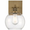 Access Lighting Port Nine 1 - Light Wall Light in  Antique Brushed Brass - 2 of 4