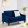 Modern Velvet Accent Armchair with Wooden Legs, Soft Cushion Single Seat Sofa Chair for Living Room and Bedroom - 4 of 4