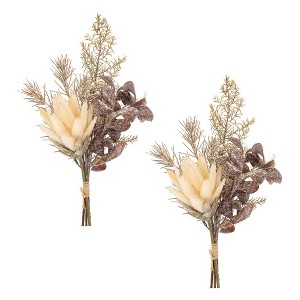 Glittered Protea Pine Bundle (Set of 2) - 1 of 3