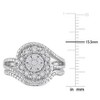 EVERLY JEWELRY | Sterling Silver 1/4 CT TW Diamond Vintage Bridal Set - 4 of 4