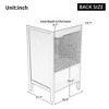 TOBILI 20" Bathroom Vanity with Sink, Bathroom Cabinet with A Door, Door Shelf Storage and Adiustable Foot Pads, A Drawer, White - 4 of 4