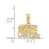 Black Bow Jewelry 14k Yellow Gold Las Vegas Dice Pendant - 4 of 4