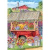 Spring Farm Floral Garden Flag Flower Cart 18" x 12.5" Briarwood Lane - image 3 of 4