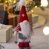 FURNIinspire Decorative Objects 2pcs Christmas Gnomes Decorations, Skiing Dolls, Holiday Table Home Ornaments Decorations, Red, 4.5"*5.9"*15" - 2 of 4