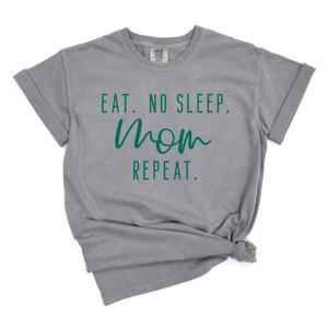 Simply Sage Market Eat. No Sleep. Mom. Repeat Garment Dyed Tee - 1 of 4