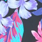 black paradise floral