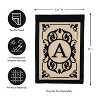 Evergreen Flag Cambridge Chic Letter A Monogram Applique Garden Flag - 12.5" Wide x 18" High - 2 of 4