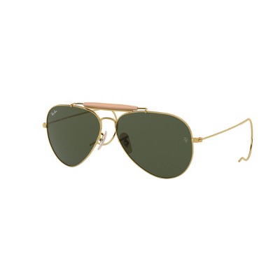 Ray-ban Rb3030 58mm Gender Neutral Pilot Sunglasses Green Classic G-15 ...