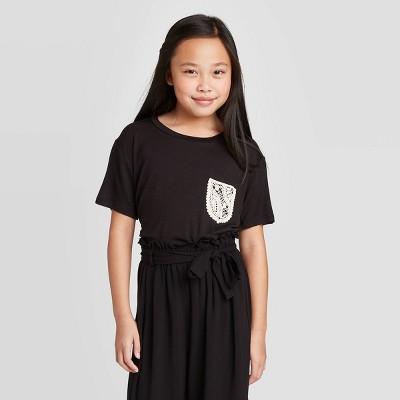 black formal shirt for girls