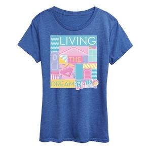 Women's - Barbie - Loving & Living the Dream Short Sleeve Graphic T-Shirt - 1 of 4